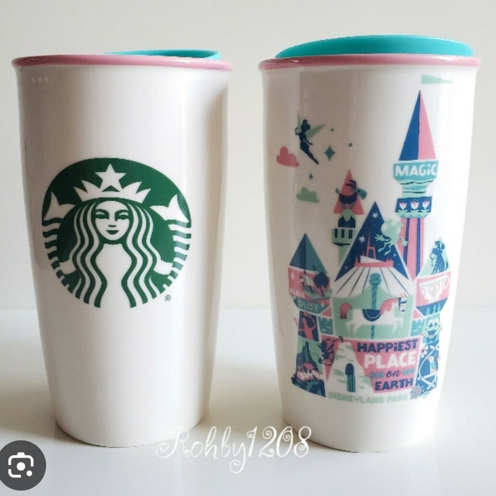 Disney Starbucks White and Multicolor Tumbler